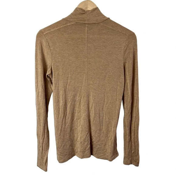 Banana Republic Signature Modal Long Sleeve Turtleneck Size XS Tan Brown Women’s - Picture 2 of 5